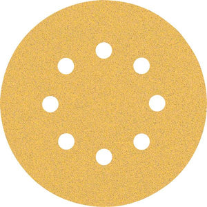 Bosch Professional Expert C470 Schleifpapier mit 8 Löchern für Exzenterschleifer, 125 mm, G 80, 5-tlg. (2608900805)