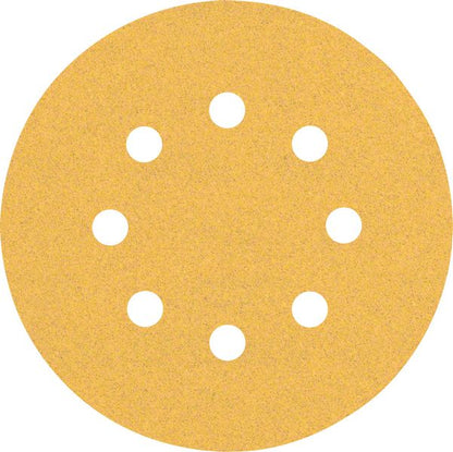 Bosch Professional Expert C470 Schleifpapier mit 8 Löchern für Exzenterschleifer, 125 mm, G 100, 5-tlg. (2608900806)