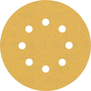 Bosch Professional Expert C470 Schleifpapier mit 8 Löchern für Exzenterschleifer, 125 mm, G 180, 5-tlg. (2608900808)