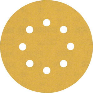 Bosch Professional Expert C470 Schleifpapier mit 8 Löchern für Exzenterschleifer, 125 mm, G 320, 5-tlg. (2608900810)
