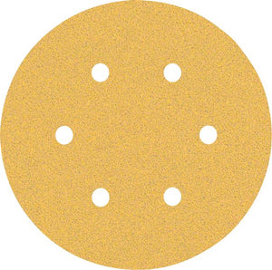 Bosch Professional Expert C470 Schleifpapier mit 6 Löchern für Exzenterschleifer, 150 mm, G 80, 5-tlg. (2608900815)