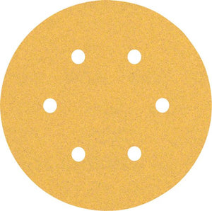 Bosch Professional Expert C470 Schleifpapier mit 6 Löchern für Exzenterschleifer, 150 mm, G 100, 5-tlg. (2608900816)