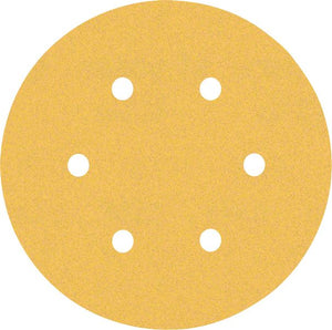 Bosch Professional Expert C470 Schleifpapier mit 6 Löchern für Exzenterschleifer, 150 mm, G 120, 5-tlg. (2608900817)