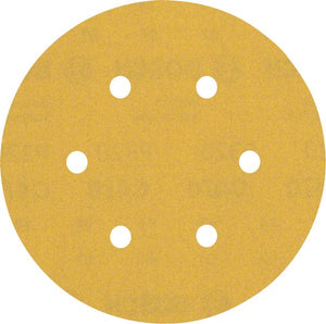 Bosch Professional Expert C470 Schleifpapier mit 6 Löchern für Exzenterschleifer, 150 mm, G 320, 5-tlg. (2608900820)