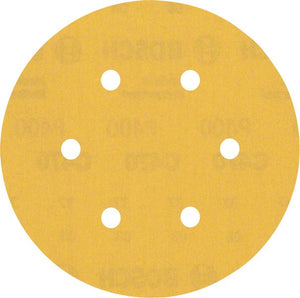 Bosch Professional Expert C470 Schleifpapier mit 6 Löchern für Exzenterschleifer, 150 mm, G 400, 5-tlg. (2608900821)