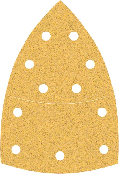 Bosch Professional Expert C470 Schleifpapier mit 11 Löchern für Multischleifer, 102 x 62 mm, 93 mm, G 80, 10-tlg. (2608900887)
