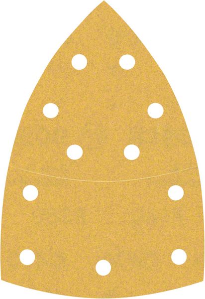 Bosch Professional Expert C470 Schleifpapier mit 11 Löchern für Multischleifer, 102 x 62 mm, 93 mm, G 180, 10-tlg. (2608900889)