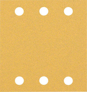 Bosch Professional Expert C470 Schleifpapier mit 6 Löchern für Schwingschleifer, 115 x 107 mm, G 80, 10-tlg. (2608900892)