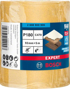 Bosch Professional Expert C470 Schleifpapierrolle zum Handschleifen, 93 mm, 5 m, G 180 (2608900906)