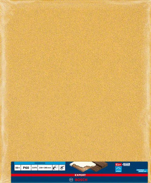 Bosch Professional Expert C470 Schleifpapier zum Handschleifen, 230 x 280 mm, G 60 (2608900958)