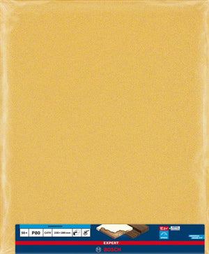 Bosch Professional Expert C470 Schleifpapier zum Handschleifen, 230 x 280 mm, G 80 (2608900959)