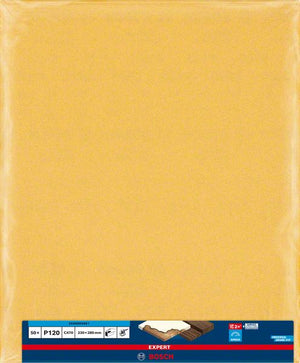 Bosch Professional Expert C470 Schleifpapier zum Handschleifen, 230 x 280 mm, G 120 (2608900961)