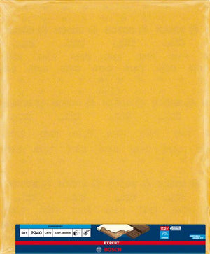 Bosch Professional Expert C470 Schleifpapier zum Handschleifen, 230 x 280 mm, G 240 (2608900965)
