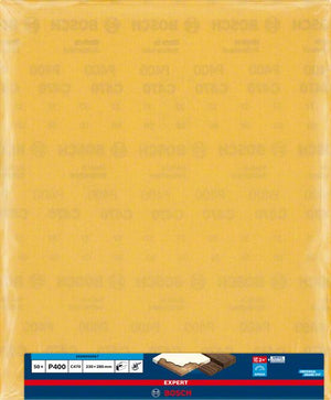 Bosch Professional Expert C470 Schleifpapier zum Handschleifen, 230 x 280 mm, G 400 (2608900967)