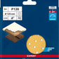 Bosch Professional Expert C470 Schleifpapier Mehrloch für Exzenterschleifer, 125 mm, G 120, 5-tlg. (2608901096)