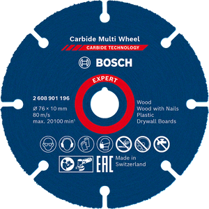 Bosch Professional Carbide Multiwheel 76x10mm EXPERT (2608901196)