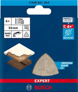 Bosch Professional Netzschleifbl.M480,93mm,Set,6x EXPERT (2608901204)