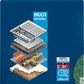 Bosch Professional Expert N880 Vliespad zum Handschleifen, 115 x 140 mm, sehr fein A, 2-tlg. (2608901221)