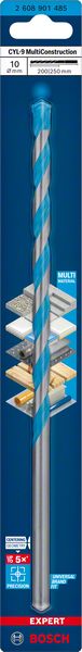Bosch Professional Expert CYL-9 MultiConstruction Bohrer, 10 x 200 x 250 mm, d 10 mm (2608901485)
