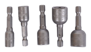 Makita 5 tlg. Stecknussset 1/4' Sechskant: SW6, 8, 10, 12, 13mm (B-39154)