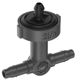 Gardena Micro-Drip-System Reihentropfer druckausgleichend 2 l/h - Inhalt: 10 Reihentropfer, 1 Verschlusskappe (13312-20) (8311-20)