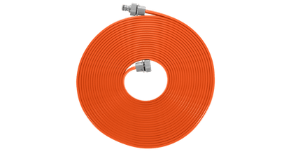 Gardena Schlauch-Regner, orange, komplett mit Armaturen, Länge 15 m (996-20)