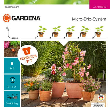 Gardena Micro-Drip-System Erweiterungsset Pflanztöpfe (13005-20)