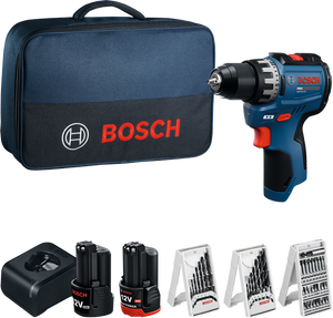 Bosch Professional GSR 12V-31 (CC) Akku-Bohrschrauber (1x2,0Ah + 1x3,0Ah) (06019S6005)