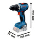 Bosch Professional GSR 18V-65 + GPB 18V-1 C (C) Combo-Kit (2x5,0Ah) (0615A500G5)