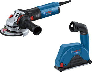 Bosch Professional GWS 14-125 (C) Winkelschleifer + GDE 115/125 FCT (0615A5004R)