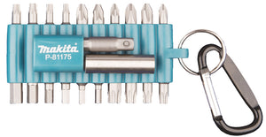 Makita 22-tlg. Bit-Set mit Karabiner (P-81175)