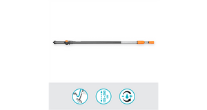 Gardena Cleansystem Teleskop-Stiel M-XL, 155 - 260 cm (18804-20)