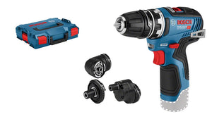 Bosch Professional GSR 12V-35 FC (L) Akku-Bohrschrauber mit Adapter (06019H3003)
