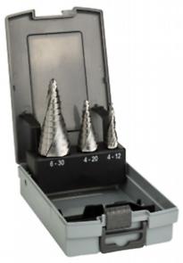 Bosch Professional HSS Set 3Stufenbo. 4-12,4-20,6-30mm (2608587426)