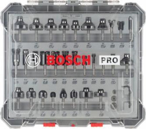 Bosch Professional PRO Fräser Set, 1/4' Schaft, 30 tlg.