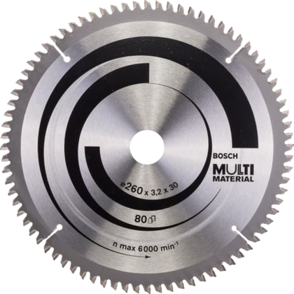 Bosch Professional Kreissägeblatt MM MU B 260x30-80 (2608641204)