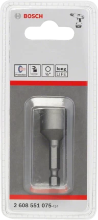 Bosch Professional Steckschlüssel 50mm, SW 1/2' (2608551075)