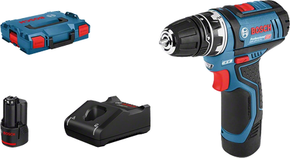 B-Ware Bosch Professional GSR 12V-15 FC (L) Akku-Bohrschrauber (2 x 2,0 Ah) (06019F6001)
