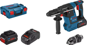 Bosch Professional GBH 18V-26 F (L) Akku-Bohrhammer (2x5.5Ah, GAL 1880 CV; L) (061191000F)
