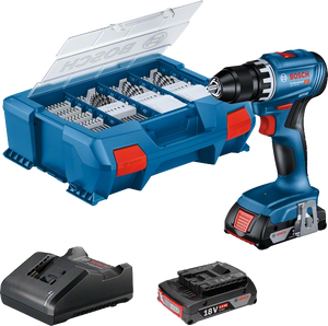 Bosch Professional GSR 18V-45 (CC) Akku-Bohrschrauber (2x2,0Ah; 82AC; P+C) (06019K3205)