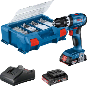 Bosch Professional GSB 18V-45 (CC) Akku-Schlagbohrschrauber (2x2,0Ah; 82 AC) (06019K3306)