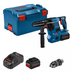 Bosch Professional GBH 18V-28 CF (L) Akku-Bohrhammer SDS-Plus (2xPC8,0Ah) (0611921002)