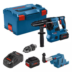 Bosch Professional GBH 18V-28 CF (L) Akku-Bohrhammer (2xPC8,0Ah; GDE 18V-16) (0611921003)