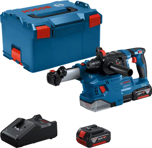 Bosch Professional GBH 18V-22 (L) Akku-Bohrhammer SDS-Plus (GDE 18V-12, 2x4,0Ah) (0611924003)