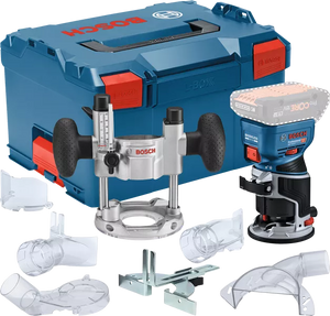 Bosch Professional GKF 18V-8 (L) Akku-Kantenfräse solo inkl. Taucheinheit (06016C2003)
