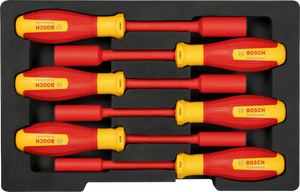 Bosch Professional PRO VDE Steckschlüssel Set, HEX 7-14,6St (1600A02NF3)