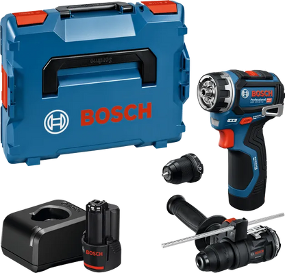 Bosch Professional GSR 12V-32 FC (L) Akku-Bohrschrauber (2xGBA2,0Ah; GFA 12-M/H) (06019N7104)