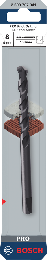 Bosch Professional PRO Zentrierbohrer Hohlbohrkrone,8x130mm (2608707341)