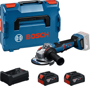 Bosch Professional GWS 18V-11 PS (L) Akku-Winkelschleifer (2x5.0AH+GAL) (06019N4302)