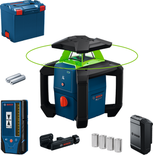 Bosch Professional GRL 18V-3-31G (L) Akku-Rotationslaser + LR 3-2 solo (0601061G01)